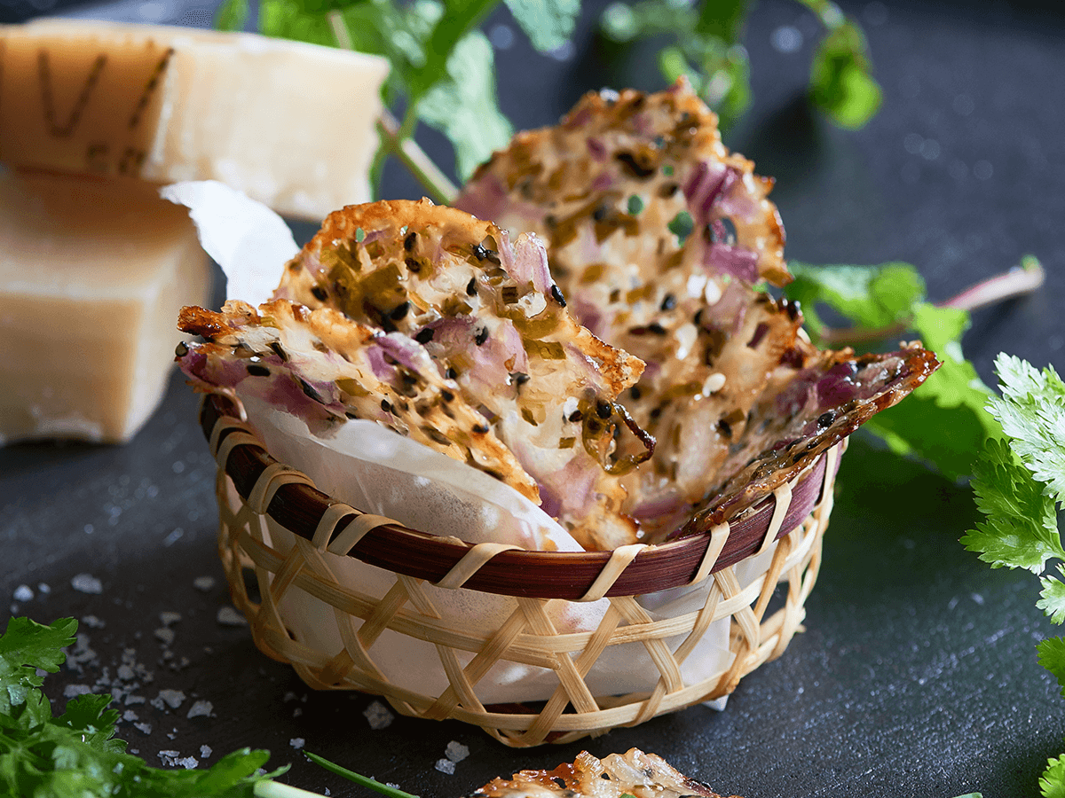 Grana Padano Chips with Herbs - Emborg 