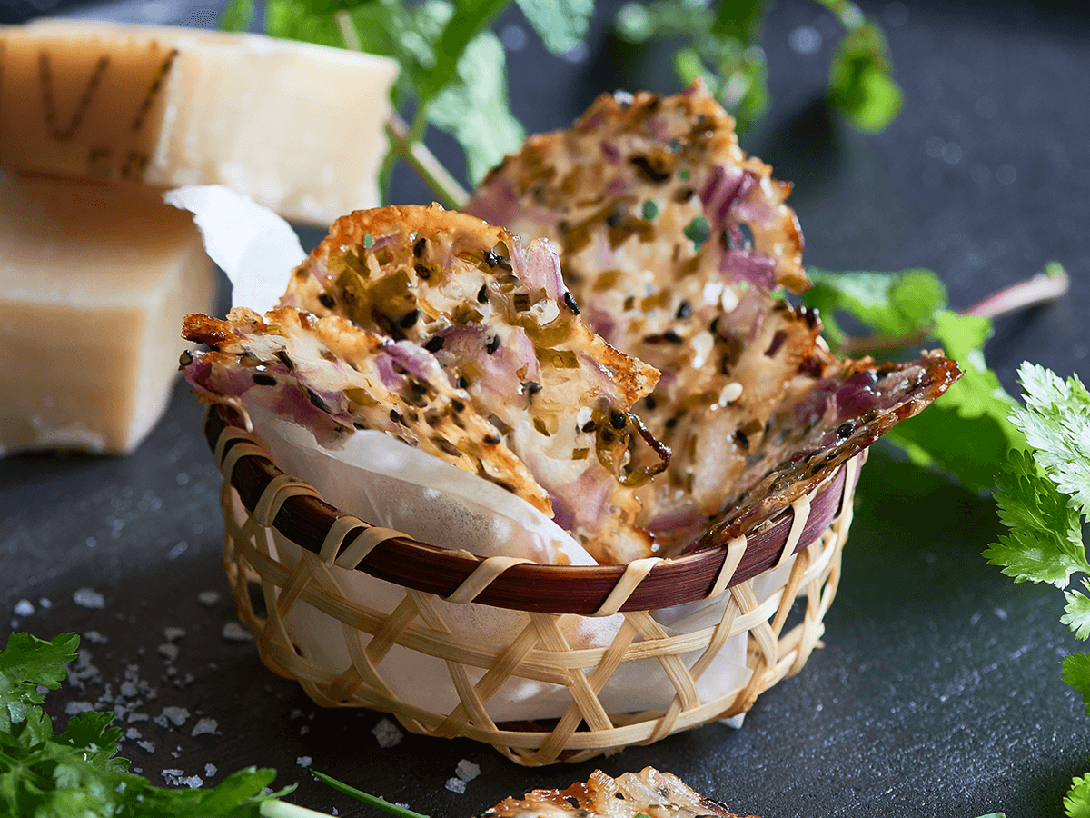 Grana Padano Chips with Herbs - Emborg