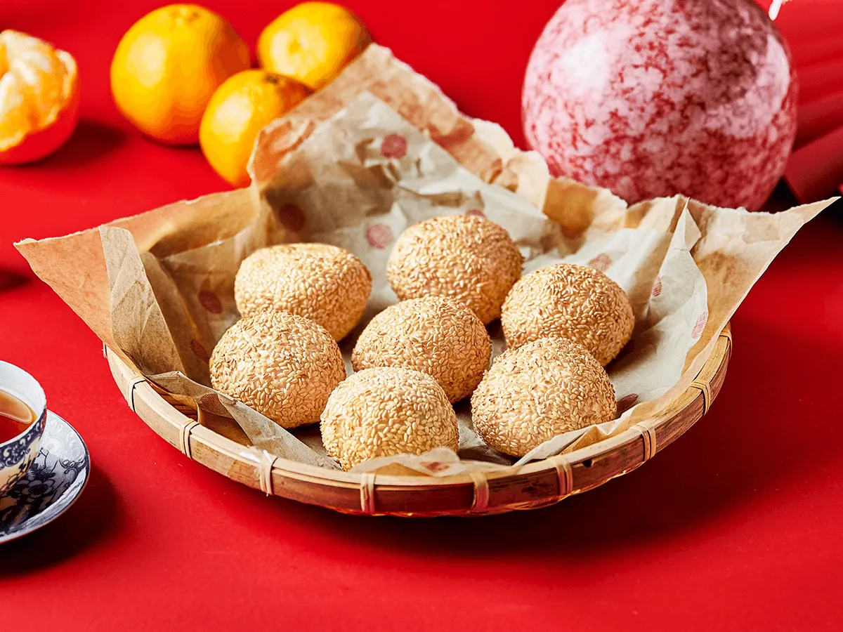 Sesame Balls with Taro - Emborg Singapore