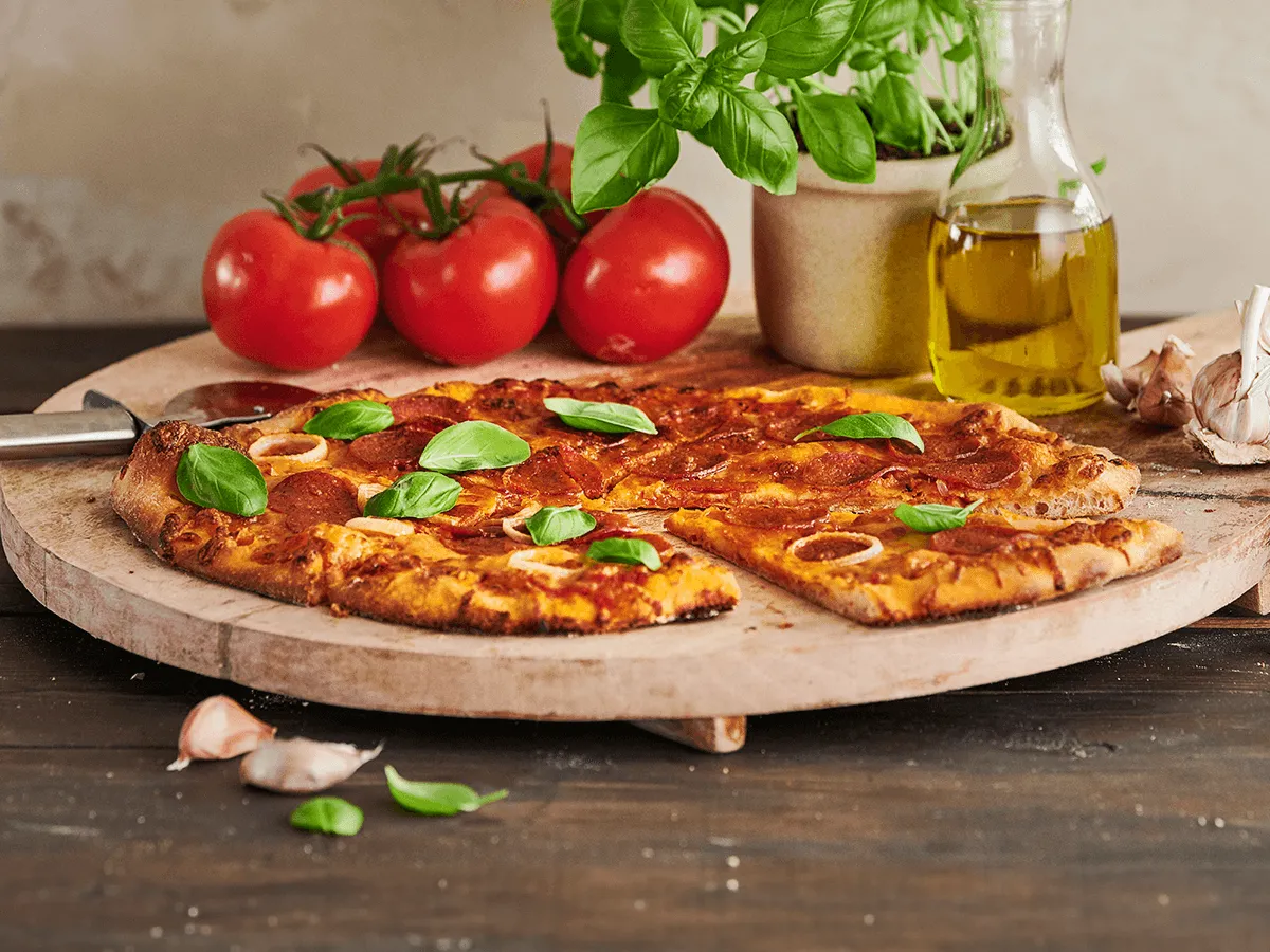 Thin-crust Pepperoni Pizza - Emborg Singapore
