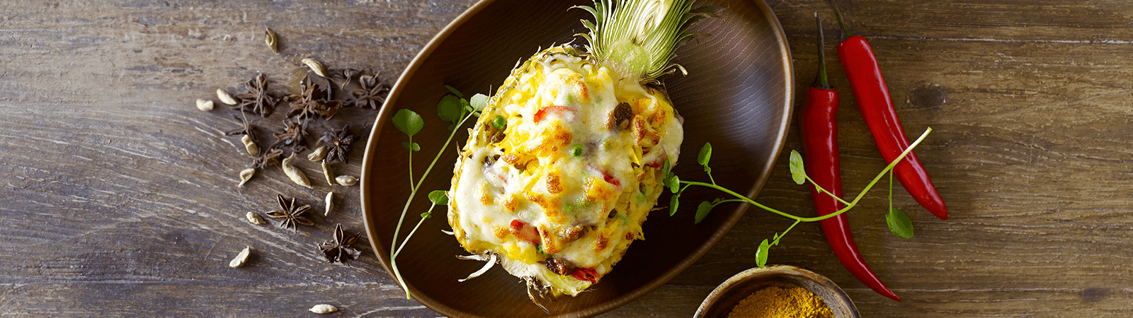 Cheese Baked Pineapple Fried Rice - Emborg Malaysia