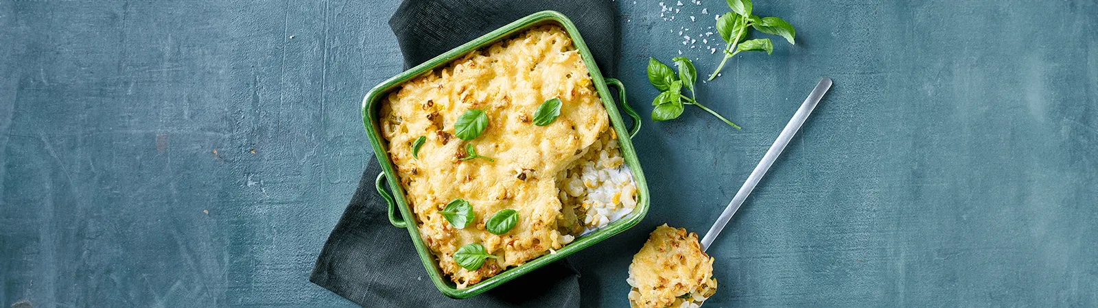 Cheese and Sweetcorn Pasta Bake - Emborg