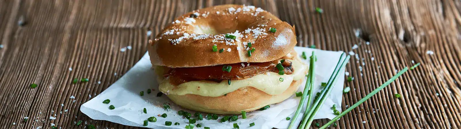Grilled Bagel with Swiss Cheese & Squash - Emborg Philippines