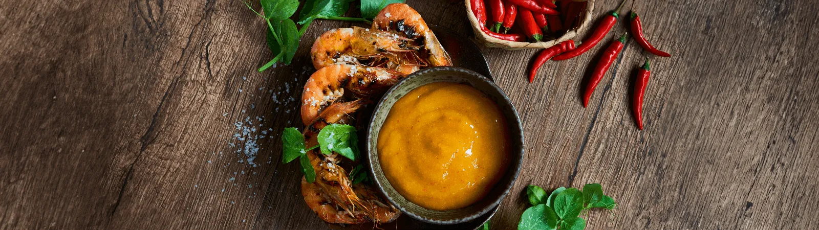 Grilled Prawns with Mango Chili Dip - Emborg Philippines