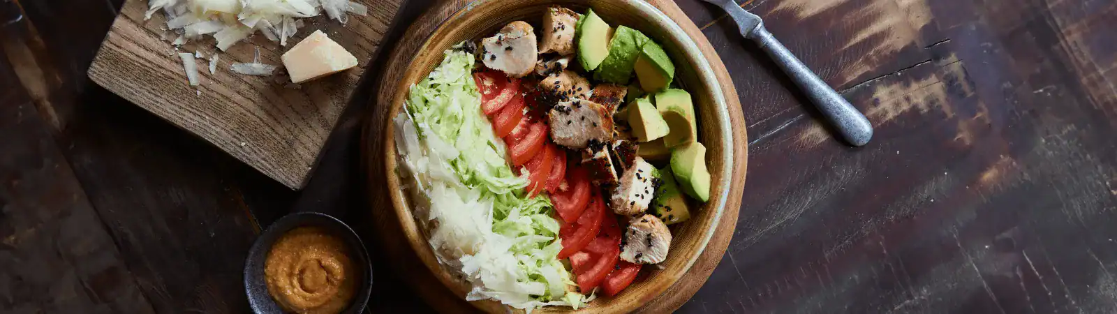 Salad Bowl with Butter Fried Chicken - Emborg Singapore