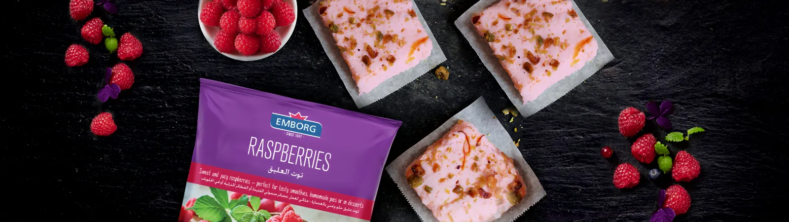 Raspberry Kalakand - Emborg 