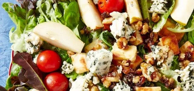 Pear and Naan Chips Salad - Emborg Singapore