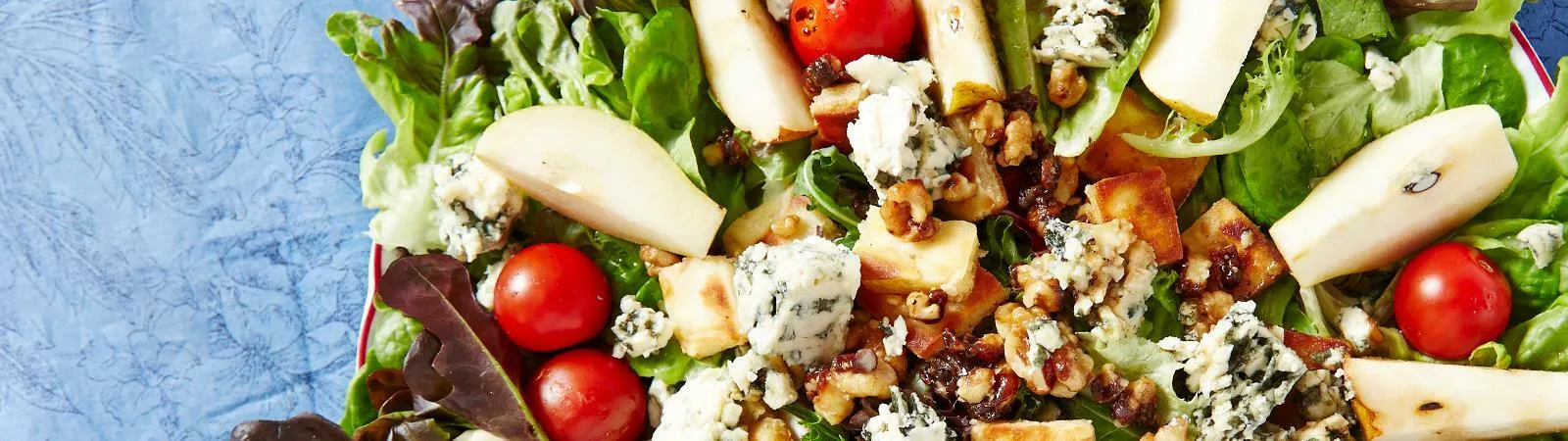 Pear and Naan Chips Salad - Emborg Singapore