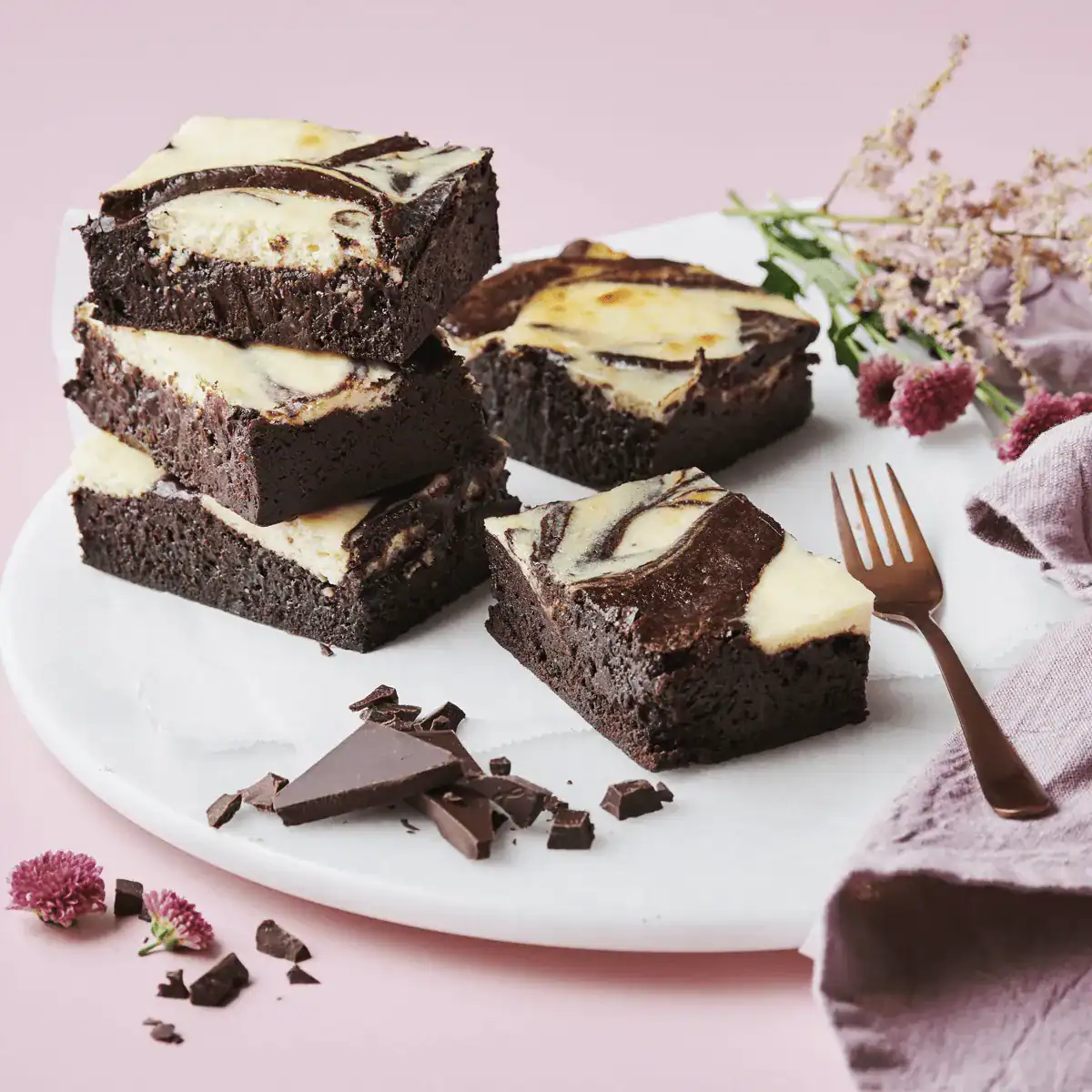 Marbled Fudge Brownies - Emborg