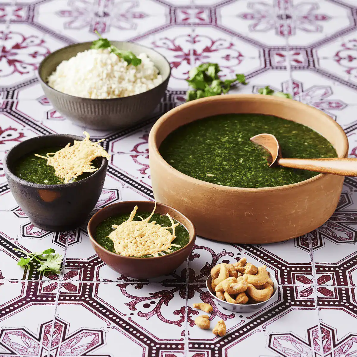 Molokhia Soup with Grana Padano Chips - Emborg 