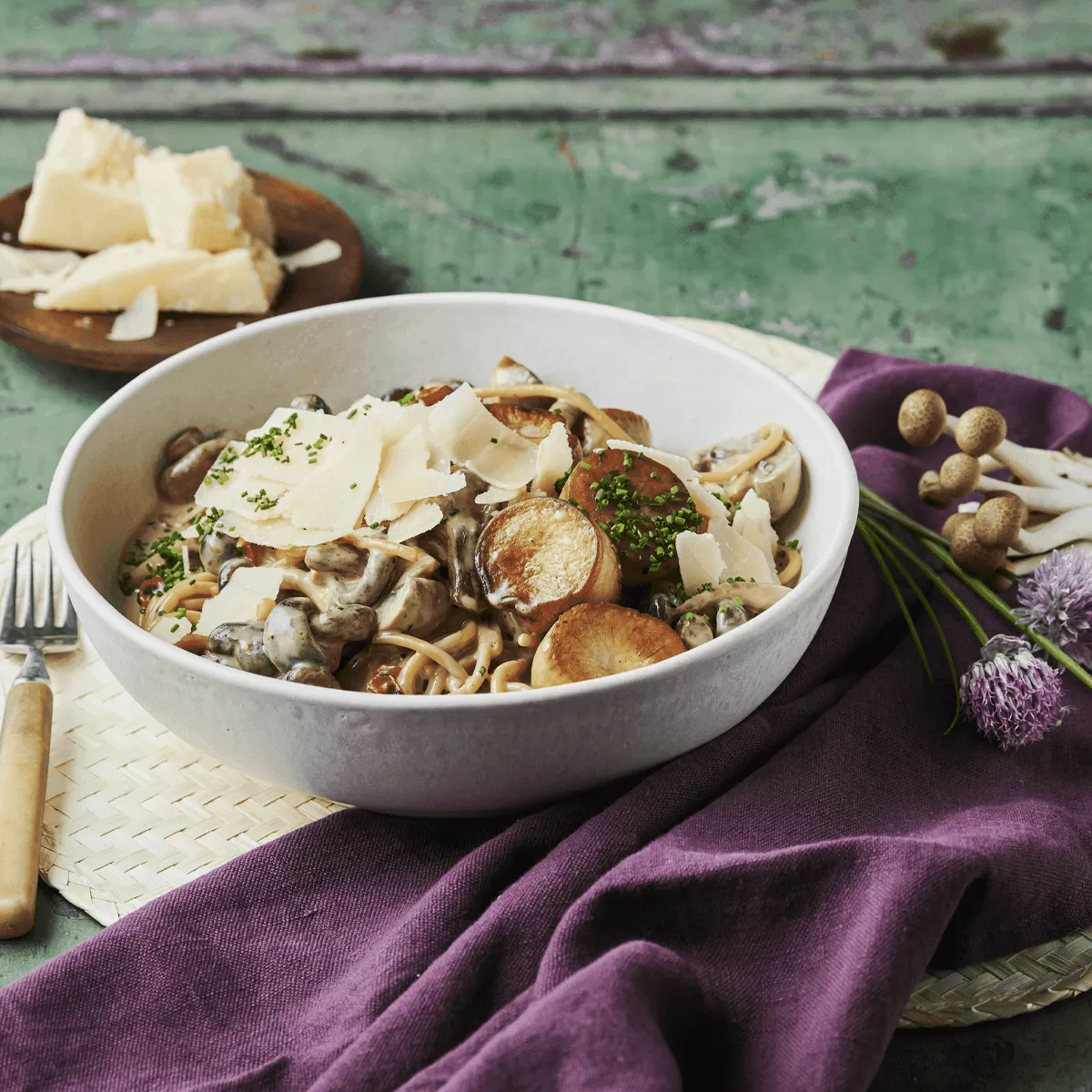 Mushroom Cili Padi Pasta - Emborg Singapore