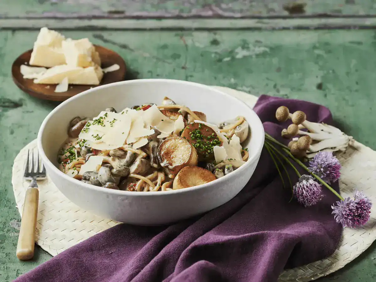 Mushroom Cili Padi Pasta - Emborg 