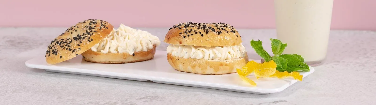 Yuzu Cream Cheese Bagel - Emborg Singapore