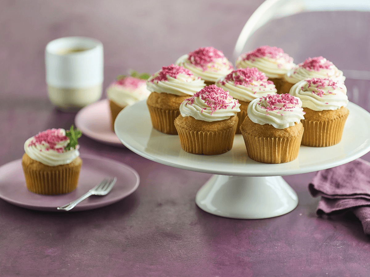 Easy Vanilla Birthday Cupcakes - Emborg 