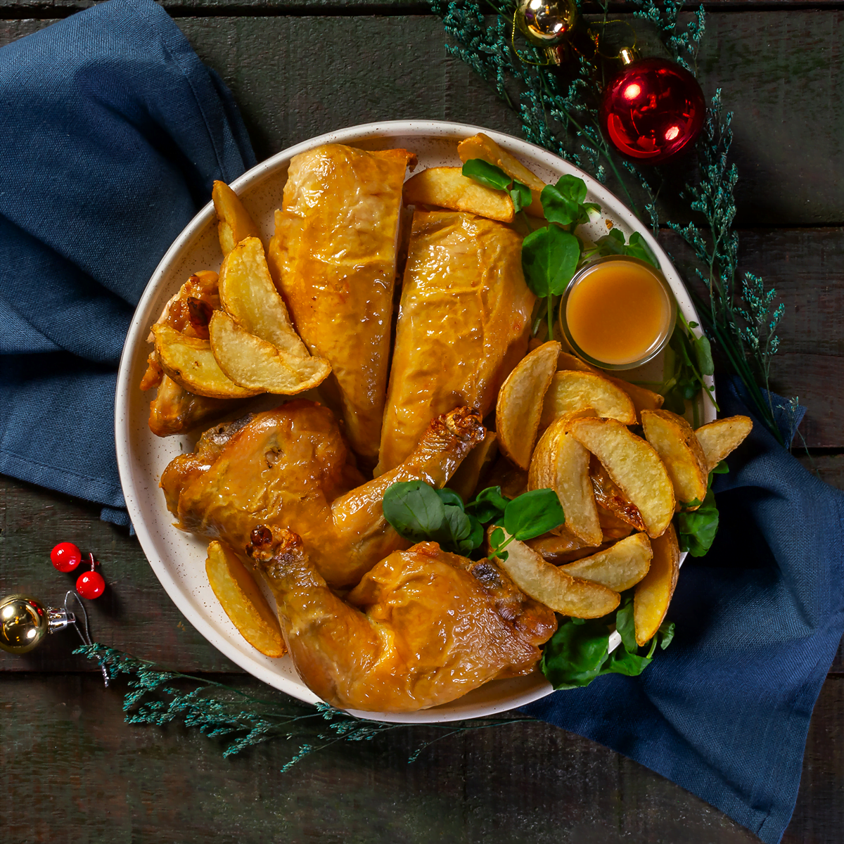 Roast Chicken with Jus - Emborg Singapore