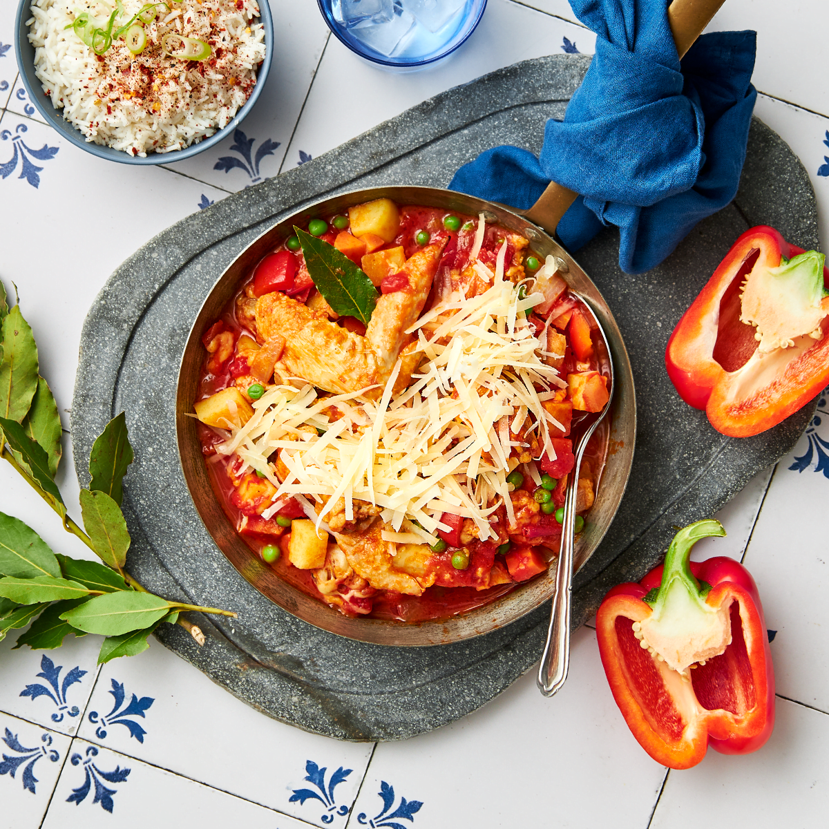 Parmesan Chicken Afritada - Emborg Philippines