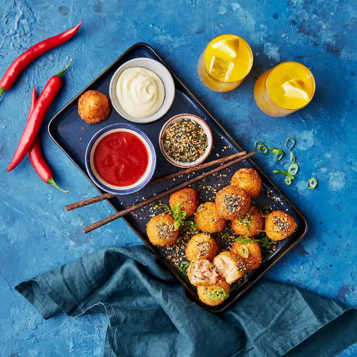 Salmon and Cheese Rice Balls - Emborg