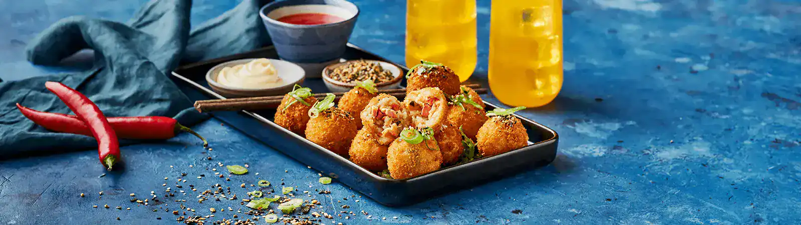 Salmon and Cheese Rice Balls - Emborg