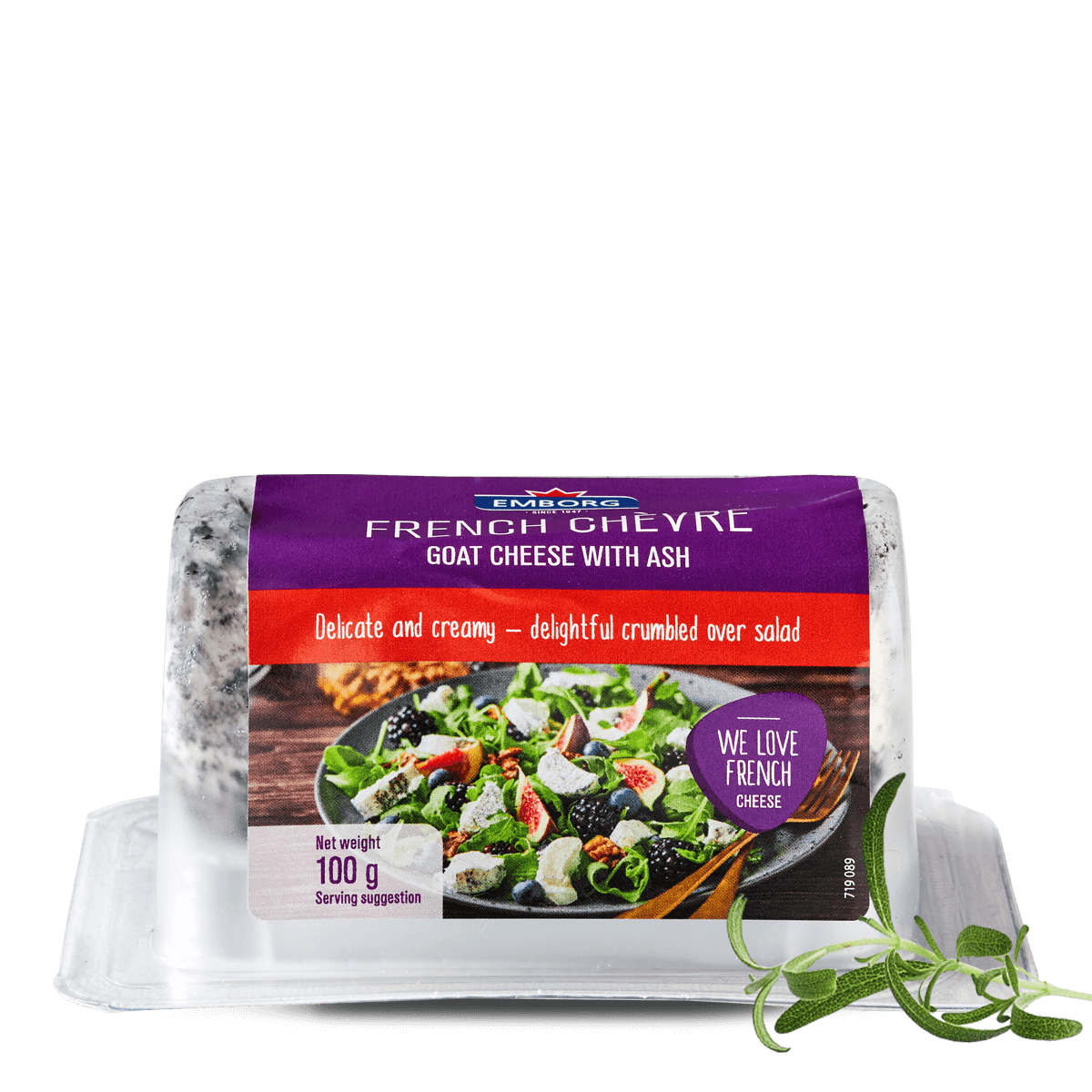 French Goat Cheese with Ash - Emborg New Zealand