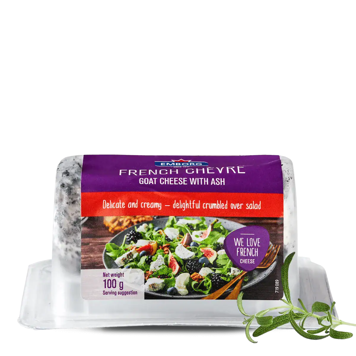 French Goat Cheese with Ash - Emborg New Zealand