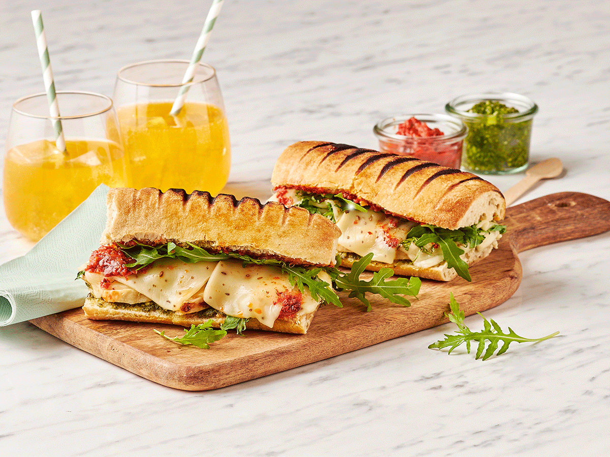 Gouda, Pesto & Chicken Ciabatta - Emborg New Zealand