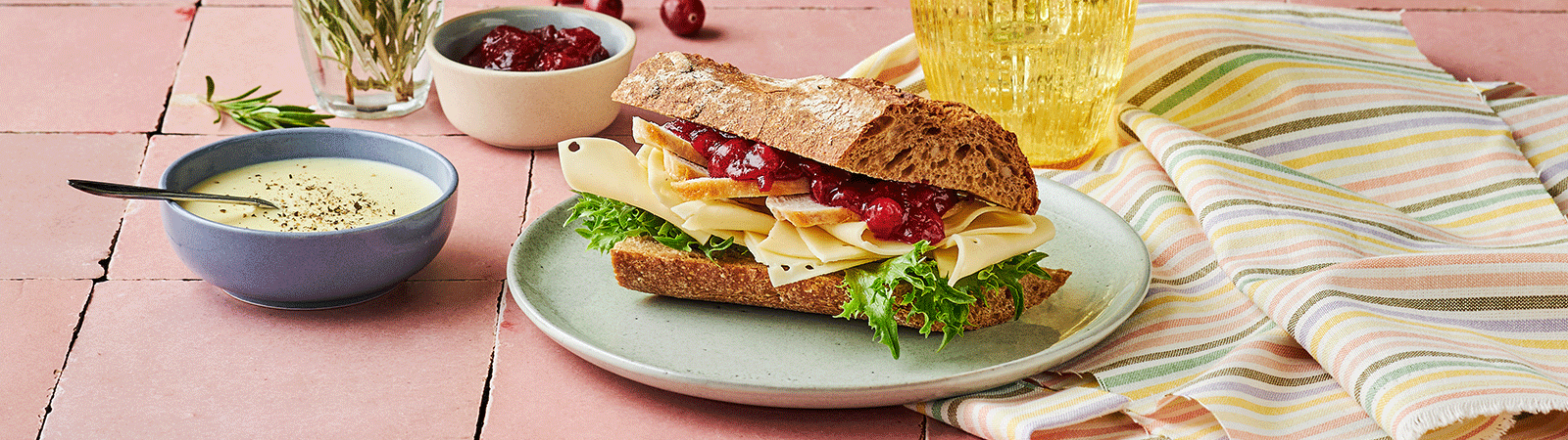 Pan-Seared Chicken Breast, Rosemary and Garlic Sandwich - Emborg New Zealand