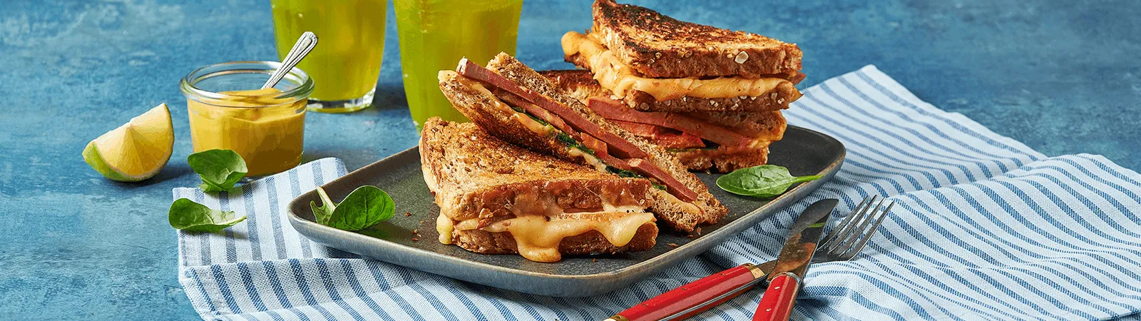 Luncheon Meat Cheese Sandwich - Emborg Singapore