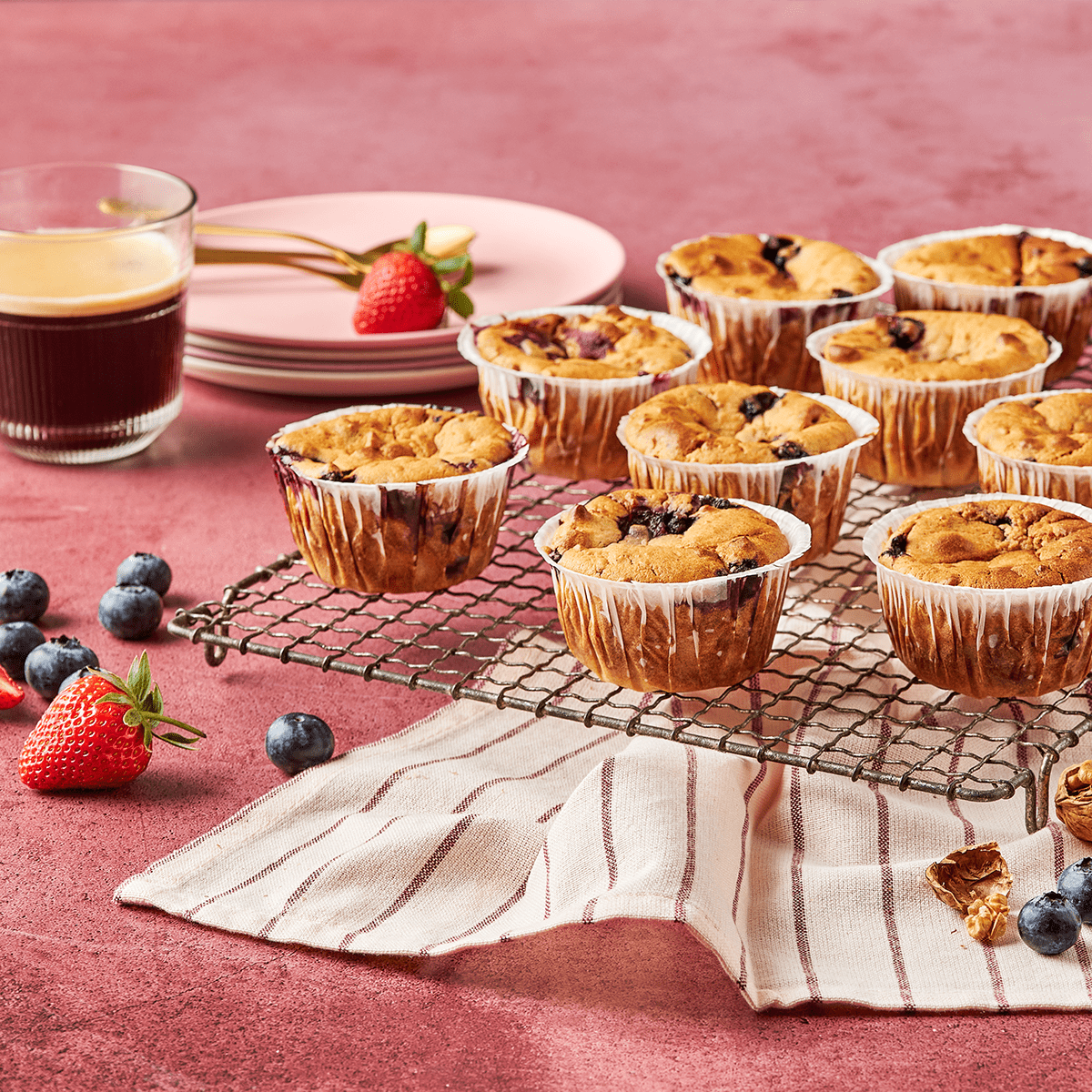 Blueberry and Walnut Muffins - Emborg Malaysia