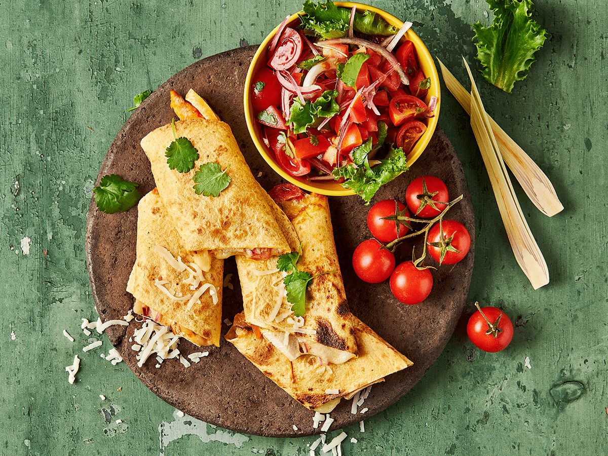 Cheesy Spicy Chicken Wrap - Emborg Philippines