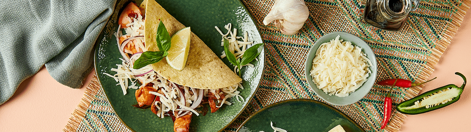 Pad Krapow Gai & Cheese Wrap - Emborg Malaysia