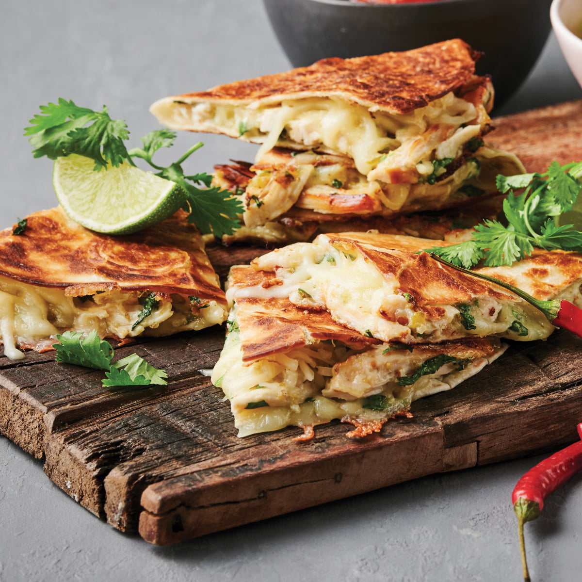 Classic-style 5 Cheese Quesadilla  - Emborg 