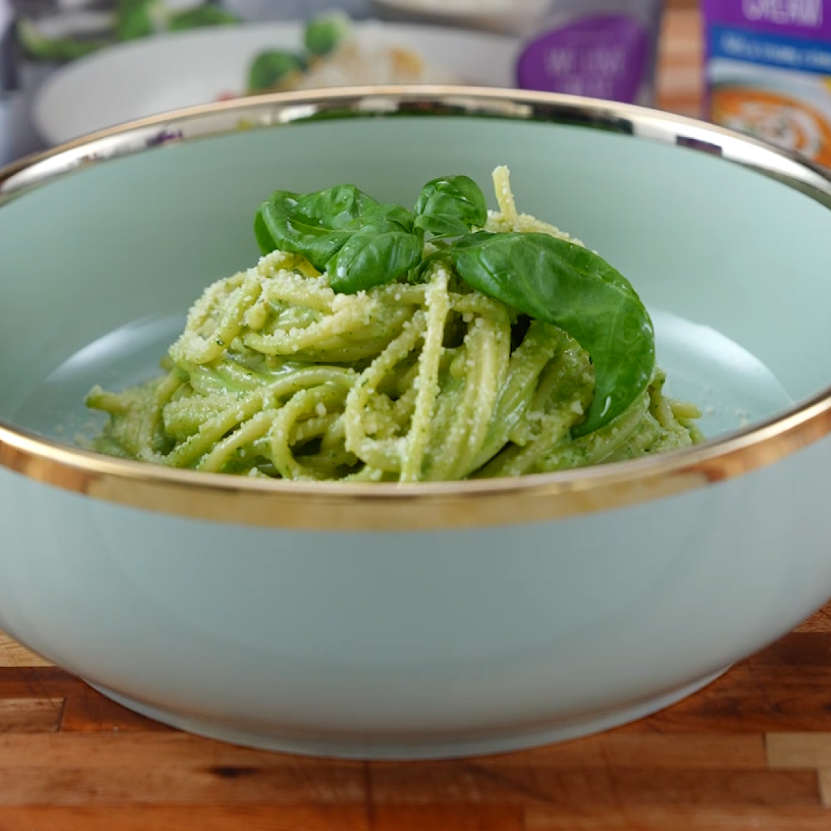 Easy Creamy Pesto Pasta - Emborg Singapore