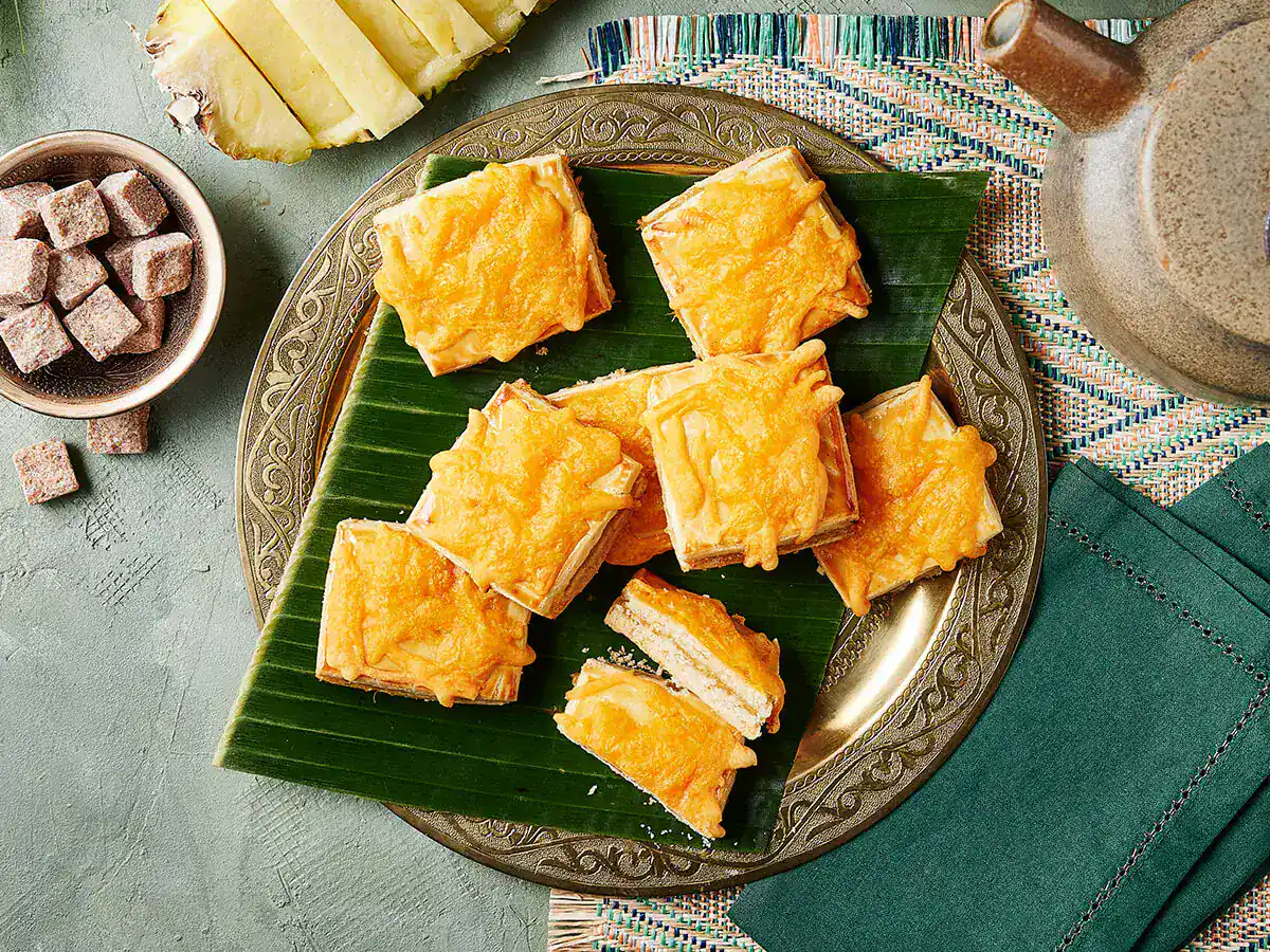 Cheddar Cheese Pineapple Tarts - Emborg 