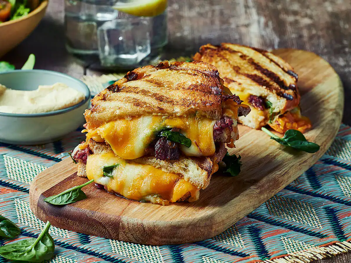 Leftover Lamb Mandy Grilled Cheese Sandwich - Emborg 