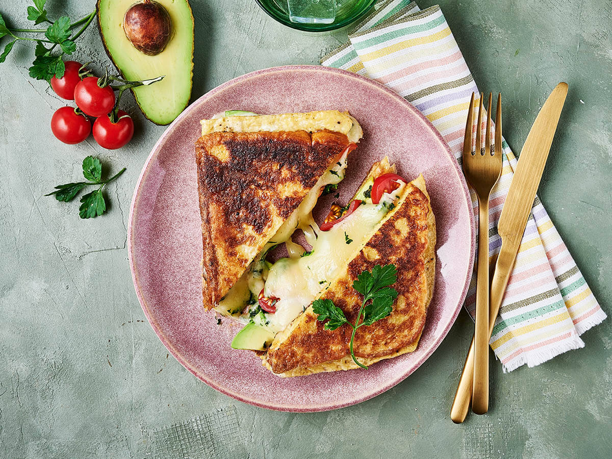 Spinach and Avocado Grilled Cheese Sandwich - Emborg Singapore