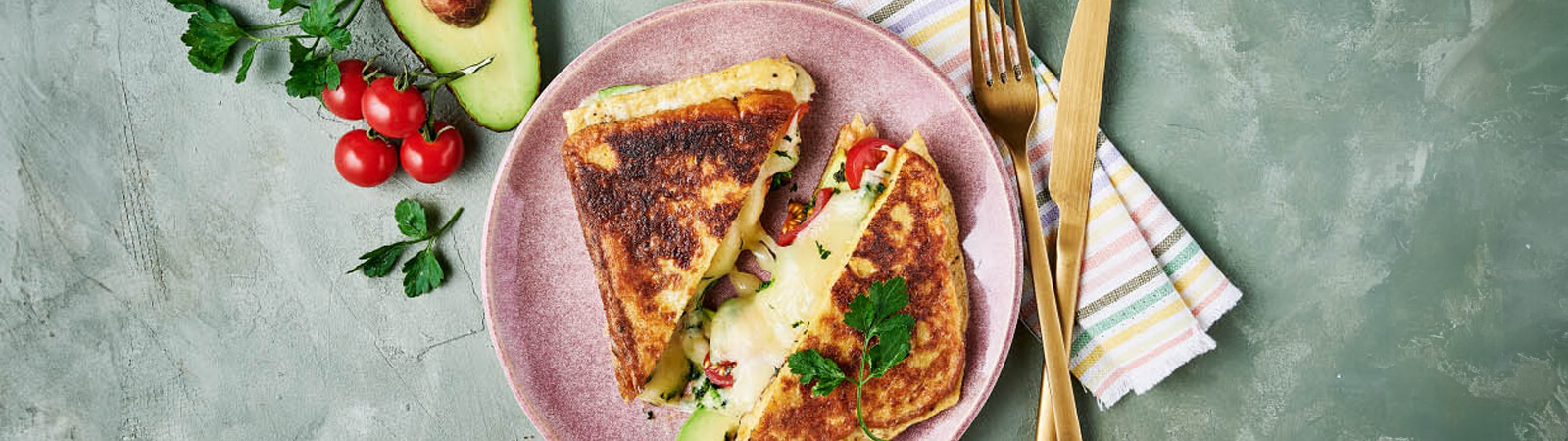 Spinach and Avocado Grilled Cheese Sandwich - Emborg Singapore