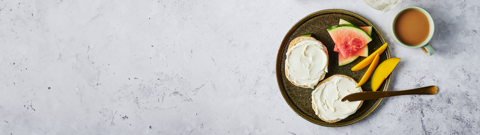 Toasted Pandesal with Cream Cheese - Emborg