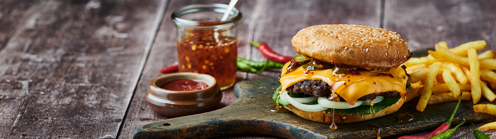 Hot Honey Smashed Burger - Emborg Malaysia