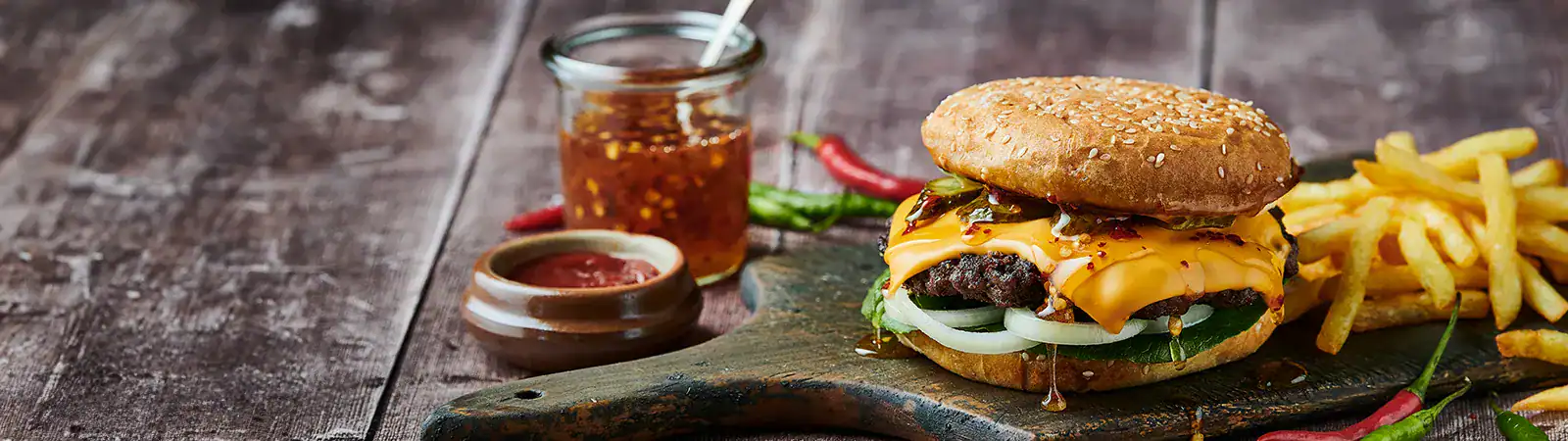 Hot Honey Smashed Burger - Emborg Malaysia
