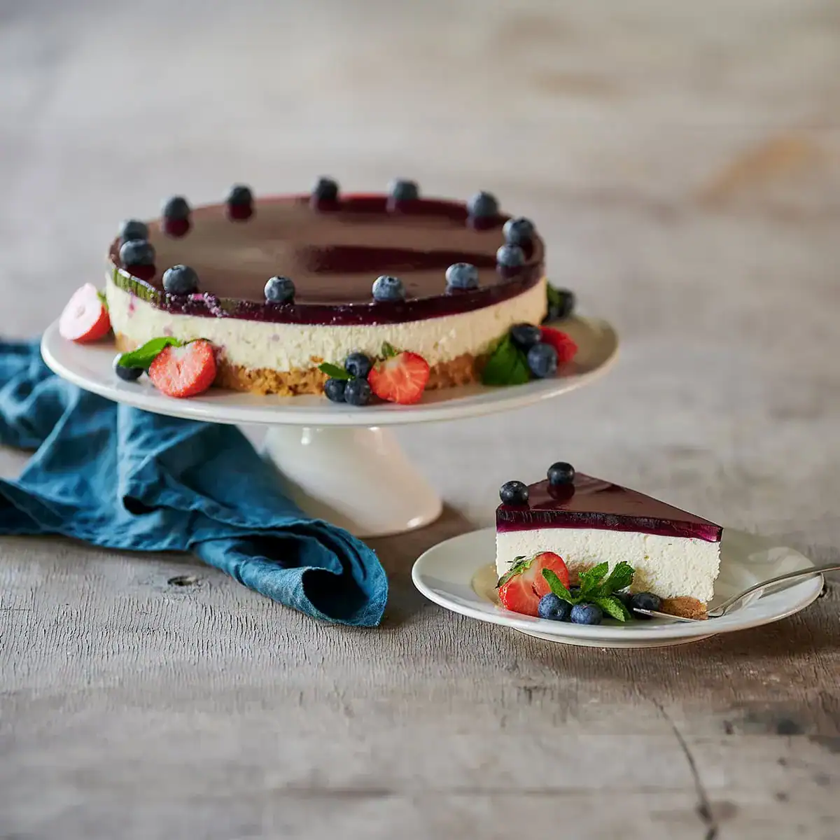 Easy No-Bake Blueberry Cheesecake - Emborg Philippines