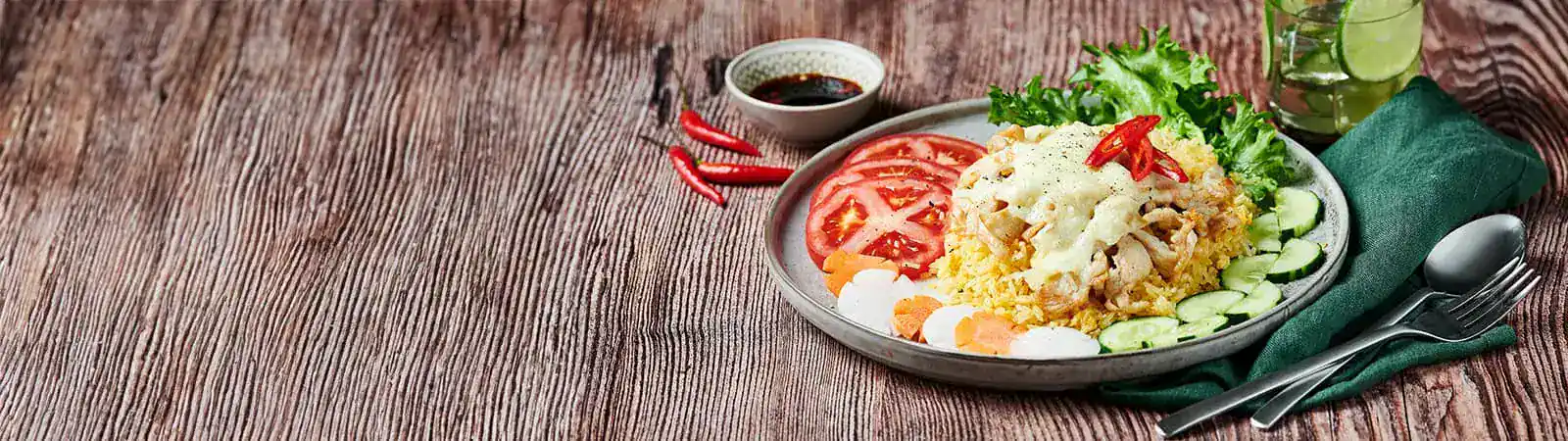 Cơm chiên gà phô mai kiểu miền Nam - Emborg 