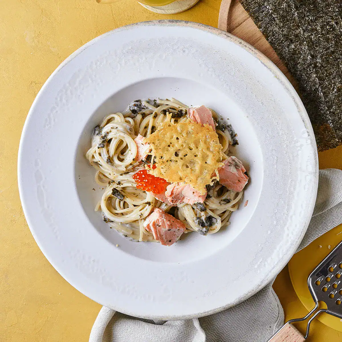 Creamy Seaweed Pasta - Emborg 